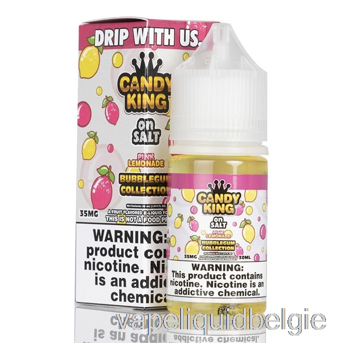 Vape Vloeibare Roze Limonade Bubblegum Collectie - Candy King Op Zout - 30ml 50mg